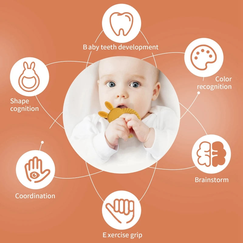 Cartoon Rabbit Teething Ring