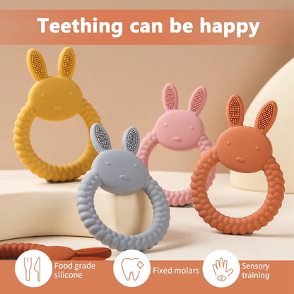 Cartoon Rabbit Teething Ring