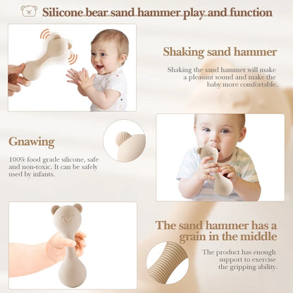 Silicone Maracas Baby Toy