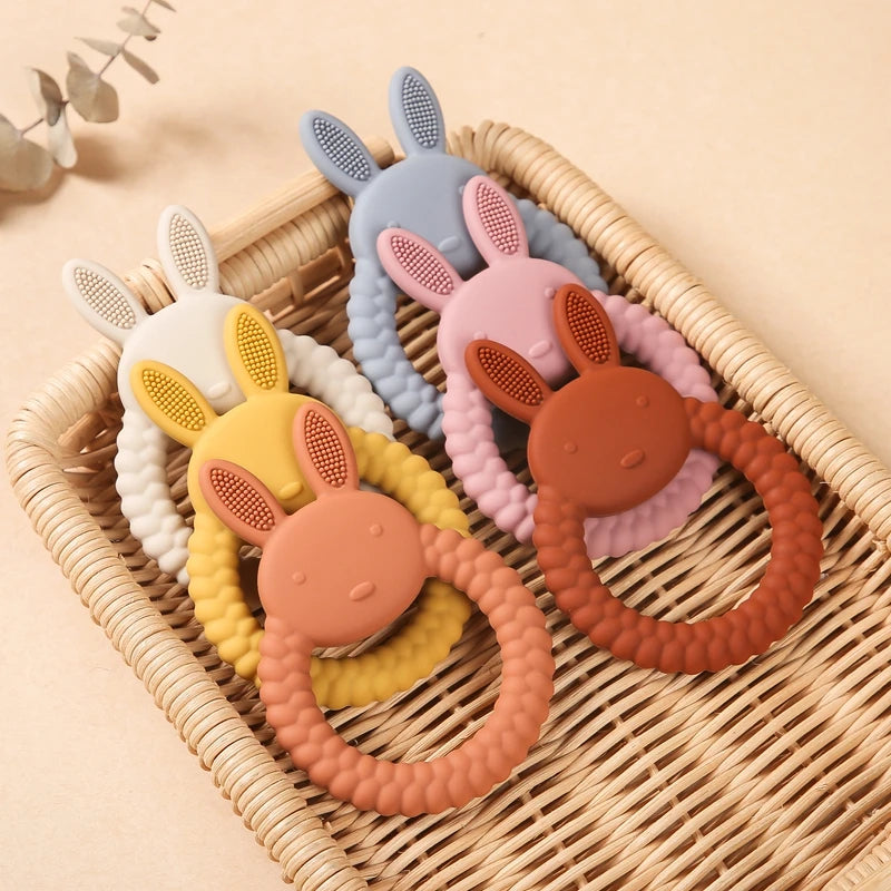Cartoon Rabbit Teething Ring